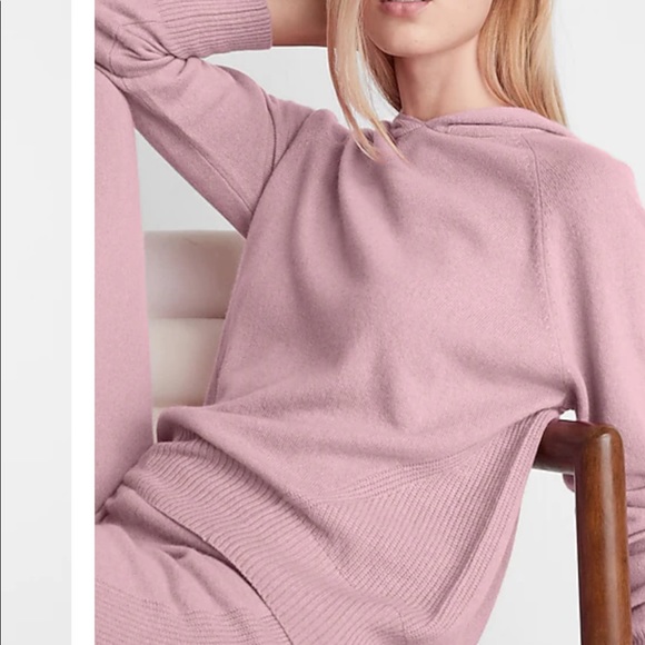 Express Solid Cashmere Hoodie New NWT - Picture 4 of 5